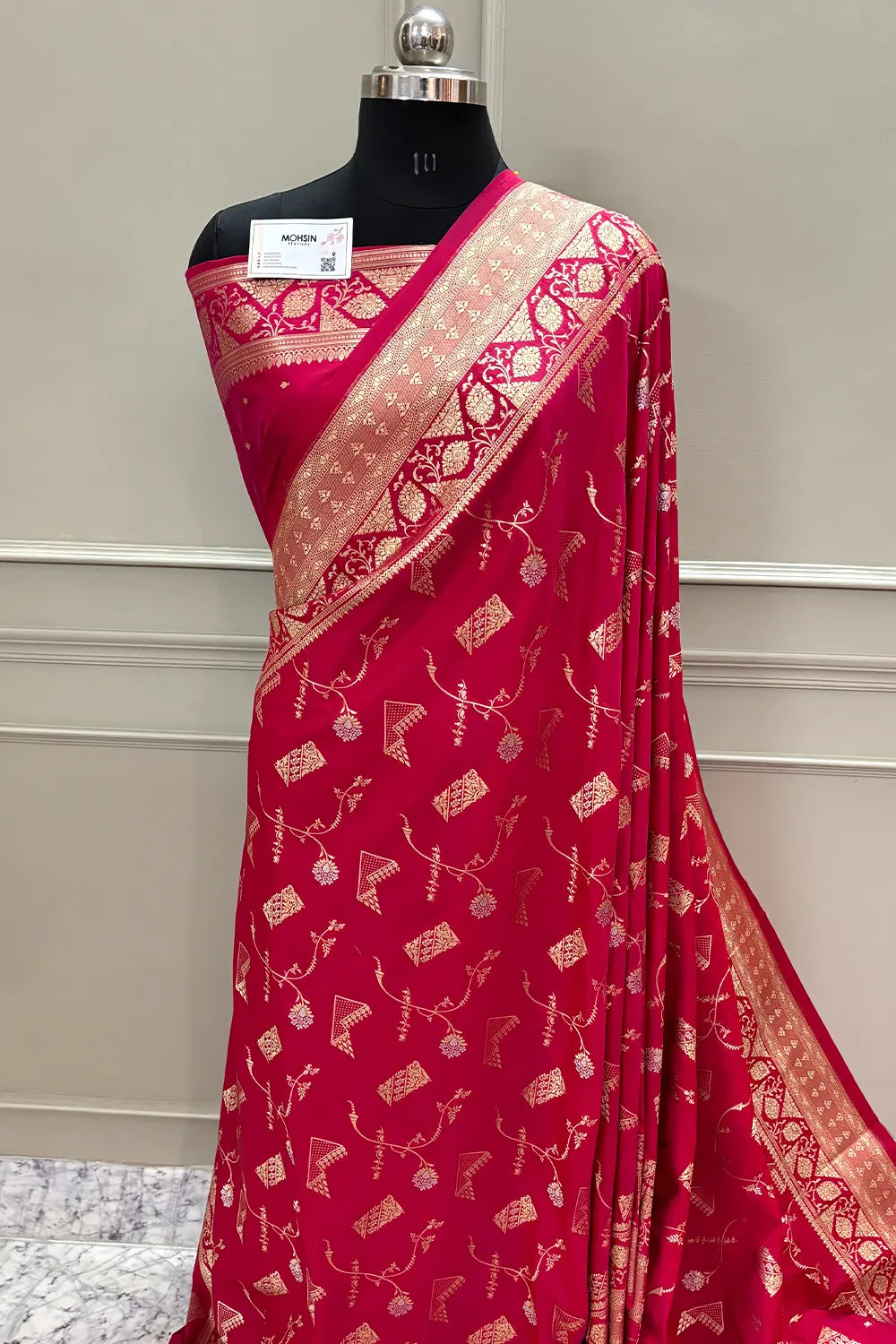Pink Illuminati Signature Katan Silk Banarasi Saree