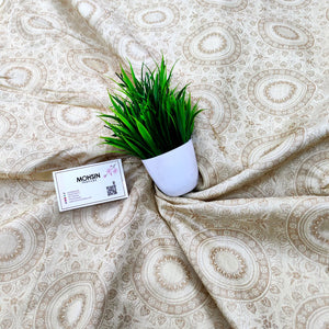 White Tanchoi Cotton Silk Banarasi Fabric