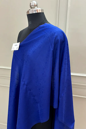 Royal Blue Resham Zari Silk Banarasi Stole
