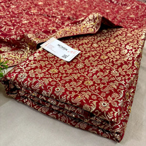 Maroon Stone Work Kimkhab Silk Banarasi Gharara