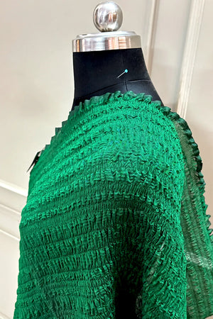 Bottle Green Crush Banarasi Silk Dupatta