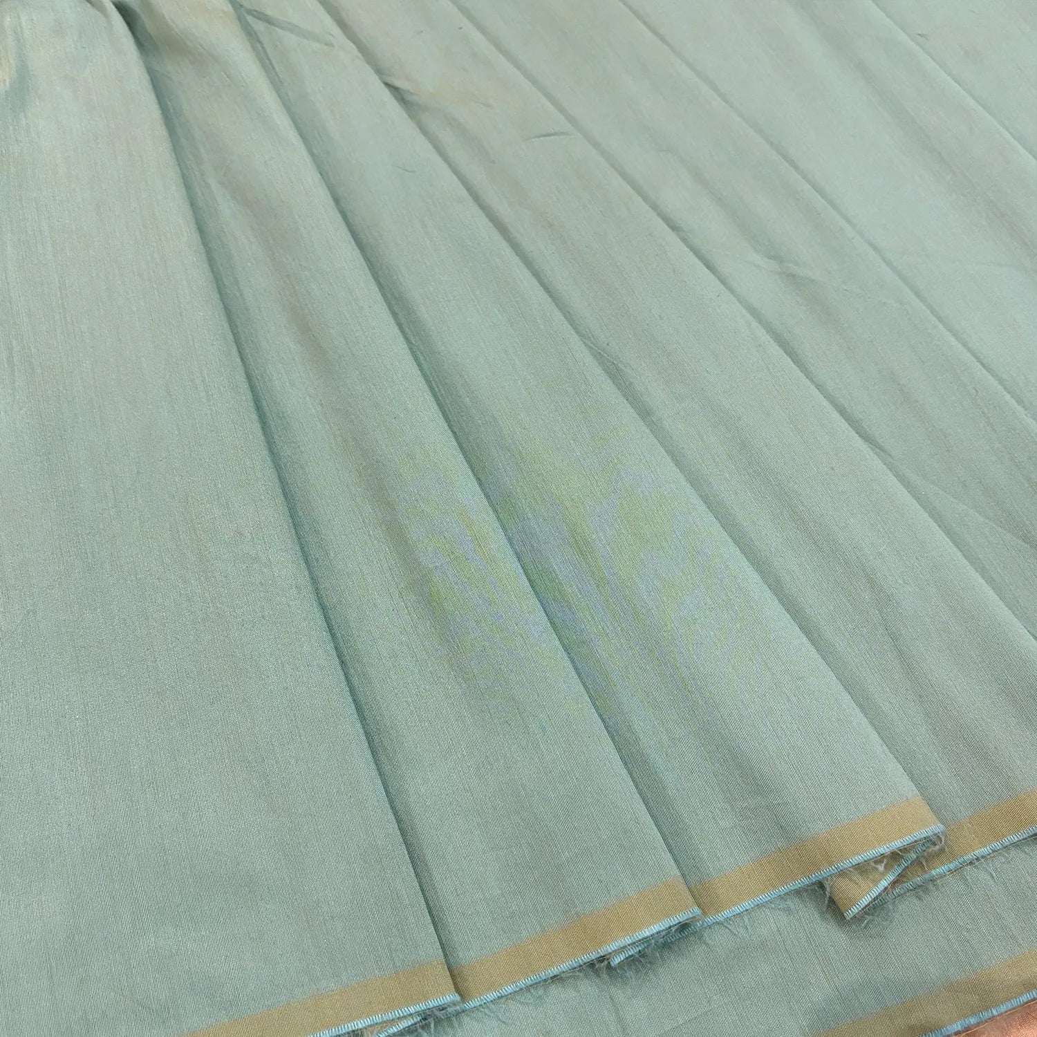 Mint Green Plain Cotton Silk Fabric