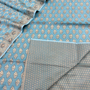 Firozi Hukum Fire Cotton Silk Banarasi Suit