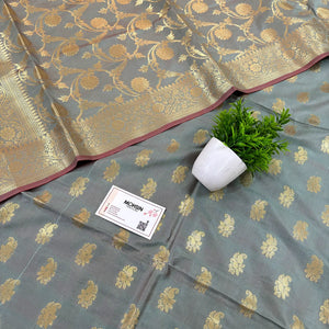 Mint Green Godzilla Satin Silk Banarasi Suit