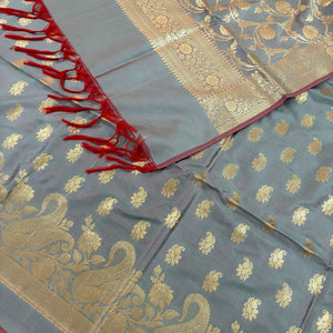 Mint Green Godzilla Satin Silk Banarasi Suit