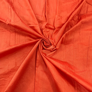 Peach Plain Cotton Silk Fabric