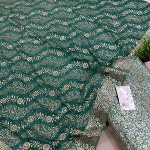 Light Firozi Stone Work Kimkhab Silk Banarasi Gharara