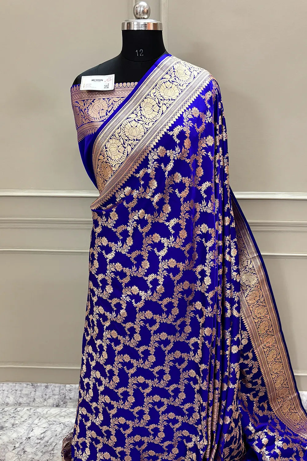 Auda Moglai Jaal Katan Silk Banarasi Saree