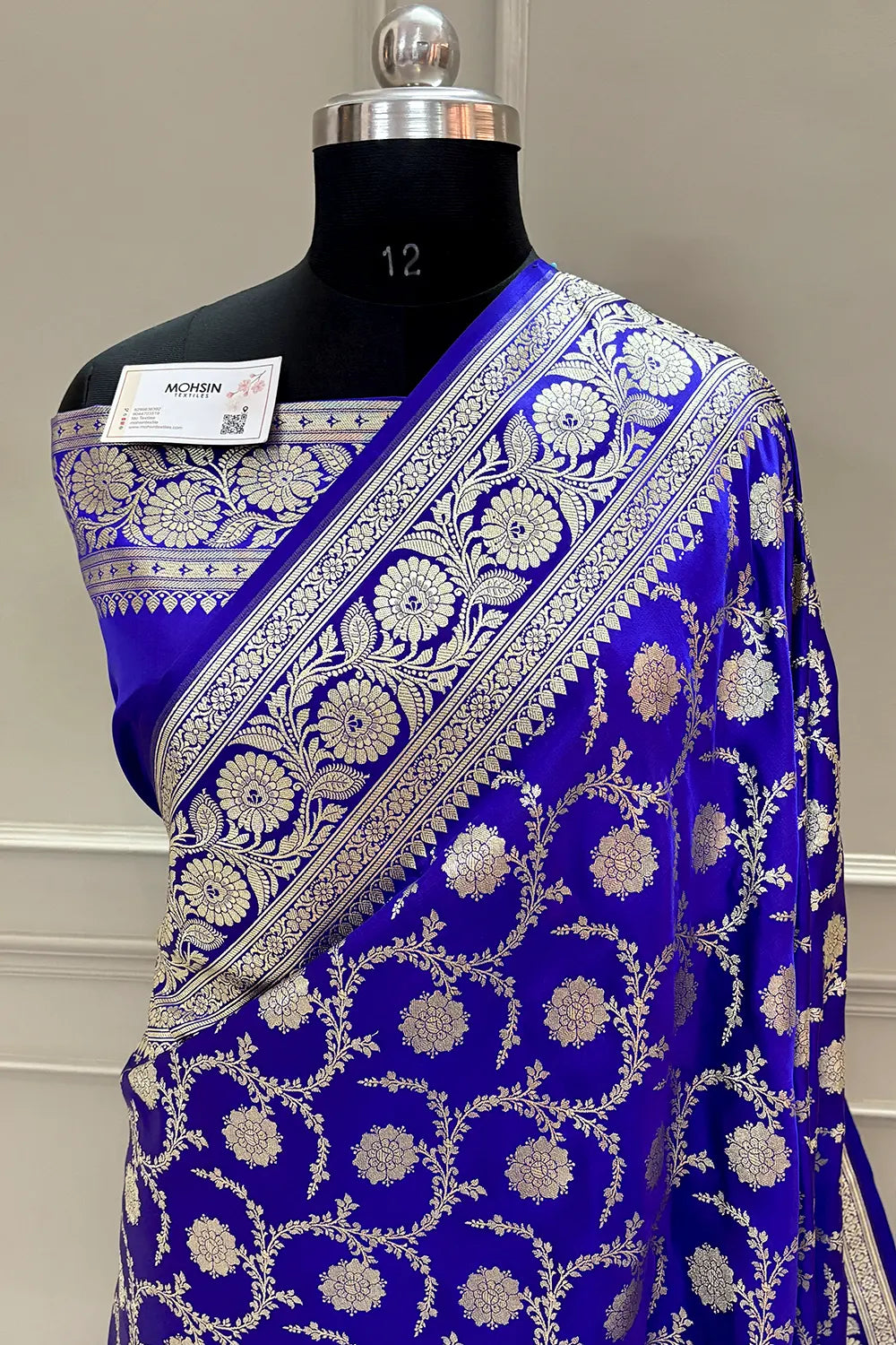 Auda Murmuri Jaal Katan Silk Banarasi Saree