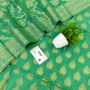 Sea Green Kalgha Buti Banarasi Silk Suit