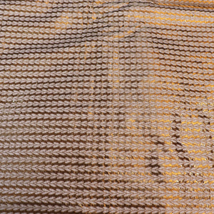 Brown Lorex and Resham Shimmer Silk Fabric