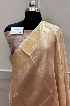 Cooper Ambose Tissue Silk Banarasi Saree