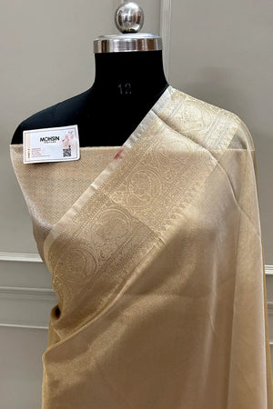 Gold Zari Tissue Silk Banarasi Saree