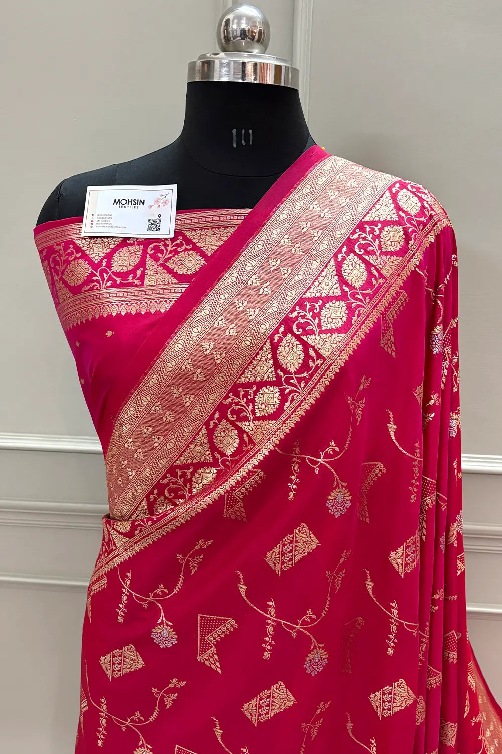 Pink Illuminati Signature Katan Silk Banarasi Saree