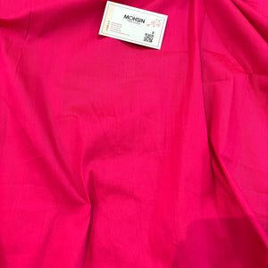 Pink Plain Cotton Silk Fabric