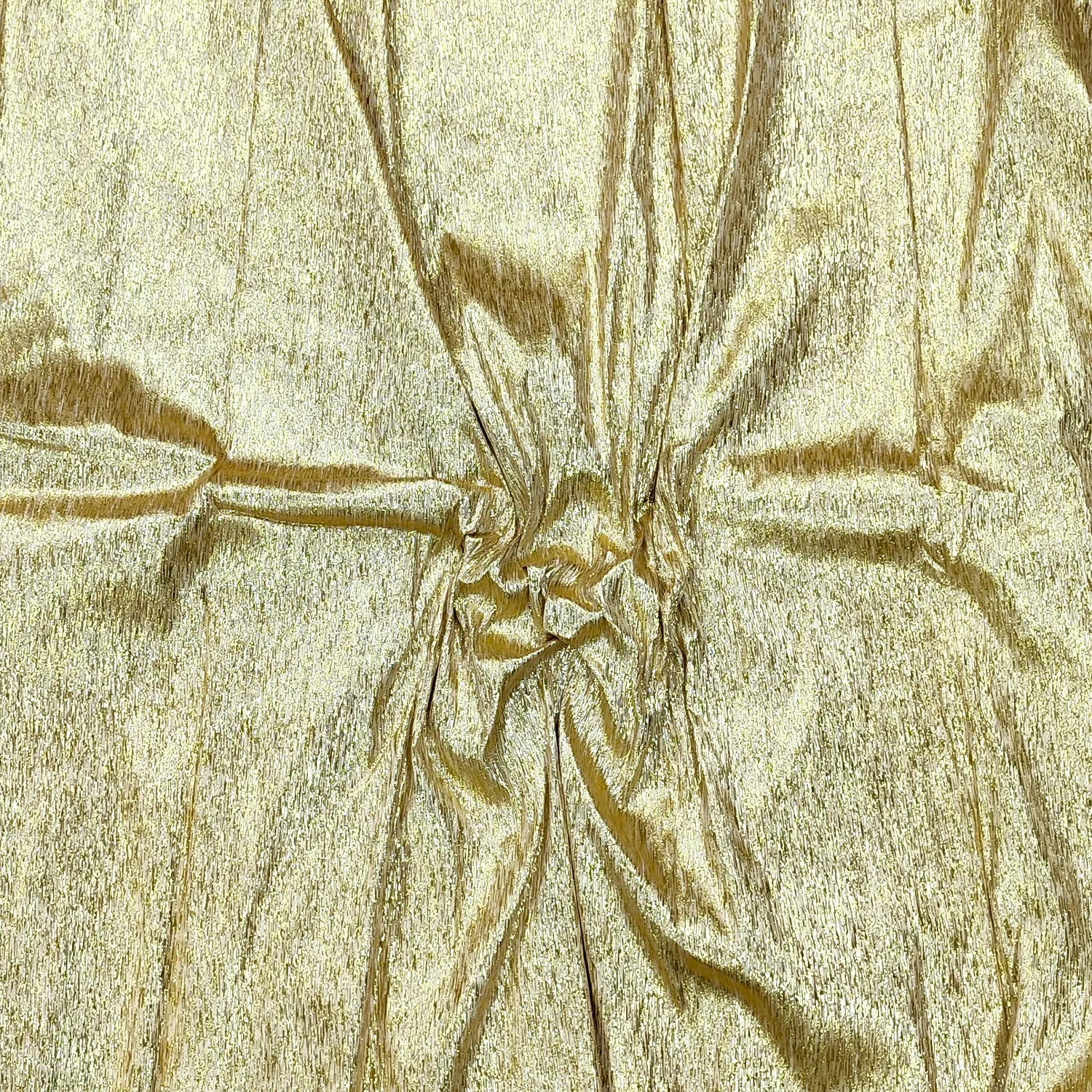 Gold Sona Jharna Shimmer Silk Banarasi Fabric