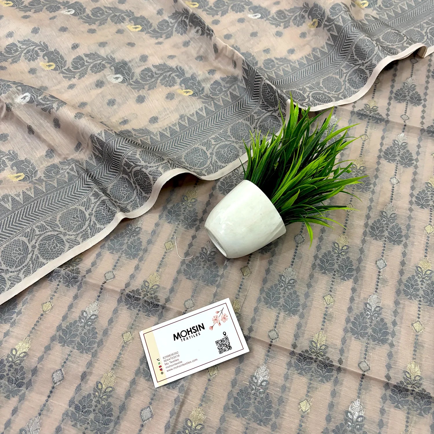 Onion Resham Zari Banarasi Silk Suit