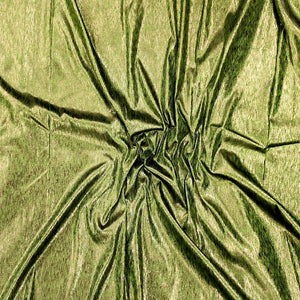 Mehendi Copper Jharna Shimmer Silk Banarasi Fabric