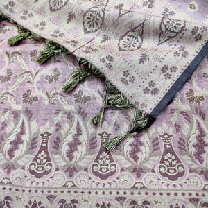 Onion Pink Surahi Jaal Cotton Silk Banarasi Suit