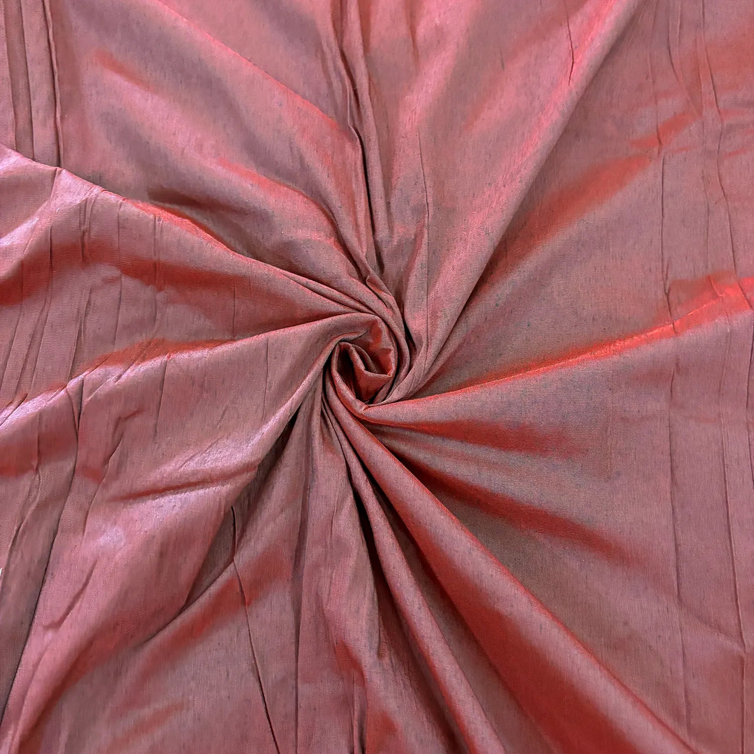 Wine Plain Cotton Silk Fabric