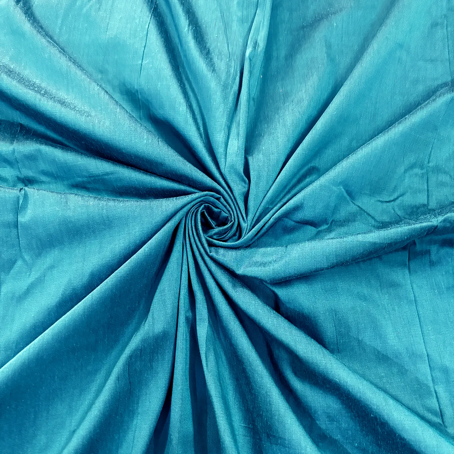 Firozi Plain Cotton Silk Fabric