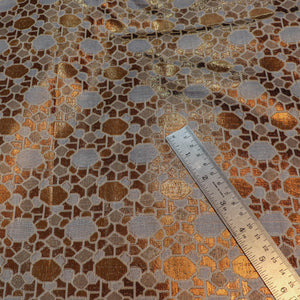 Brown Eta Pathar Lorex Shimmer Silk Fabric