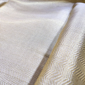 Gold Zari Tissue Silk Banarasi Fabric