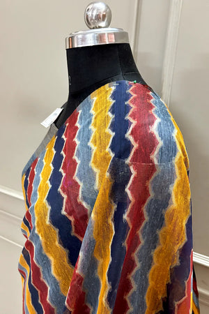 Grey Resham Zari Chanderi Silk Banarasi Saree