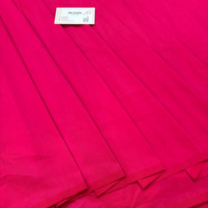 Pink Plain Cotton Silk Fabric