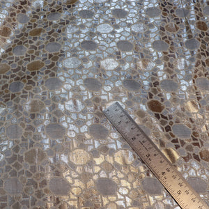 Silver Eta Pathar Lorex Shimmer Silk Fabric