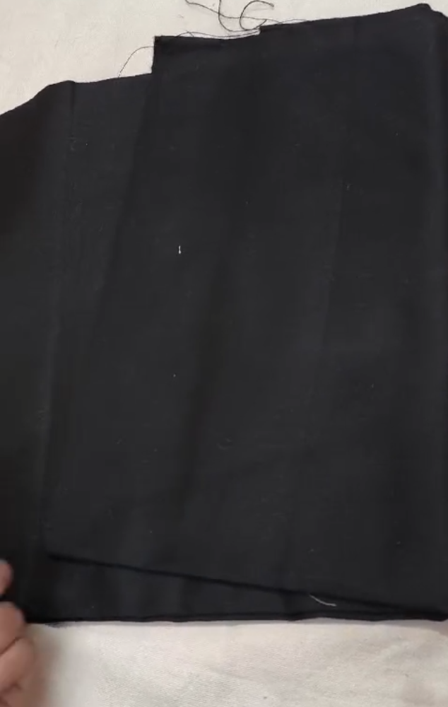 Black Plain Banarasi Silk Fabric