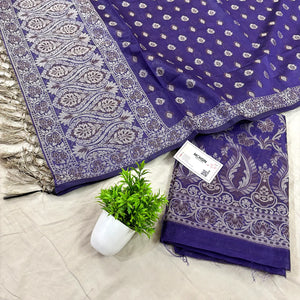 Auda Surahi Jaal Cotton Silk Banarasi Suit