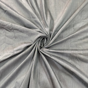 Grey Plain Cotton Silk Fabric