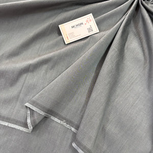 Grey Plain Cotton Silk Fabric