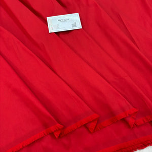 Red Plain Satin Silk Fabric