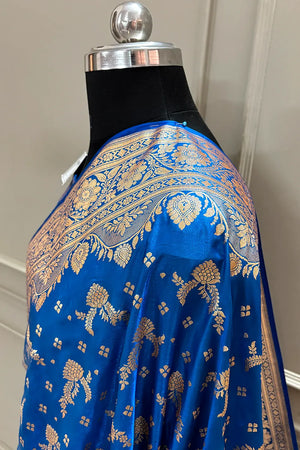 Firozi Victory Katan Silk Banarasi Saree