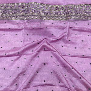 Mauve Jhilmila Taj Dola Silk Banarasi Suit
