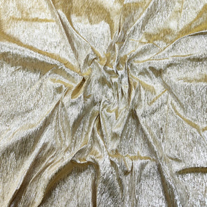 Gold Silver Jharna Shimmer Silk Banarasi Fabric