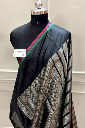 Nita Ambani Black Zari Banarasi Silk Saree