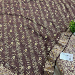 Onion Stone Work Kimkhab Silk Banarasi Gharara