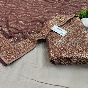 Onion Stone Work Kimkhab Silk Banarasi Gharara