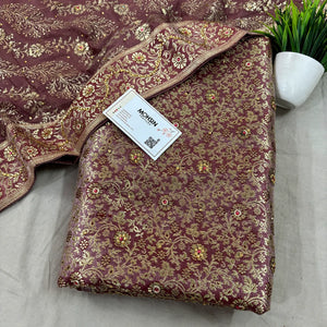 Onion Stone Work Kimkhab Silk Banarasi Gharara