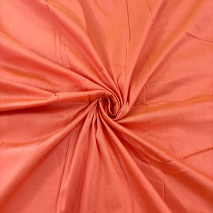 Light Peach Plain Cotton Silk Fabric