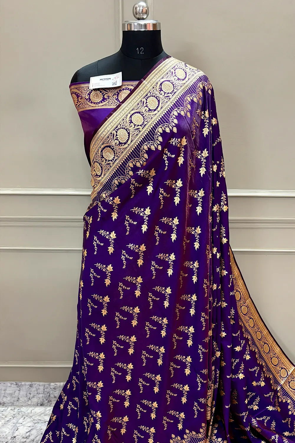 Auda Floranza Katan Silk Banarasi Saree