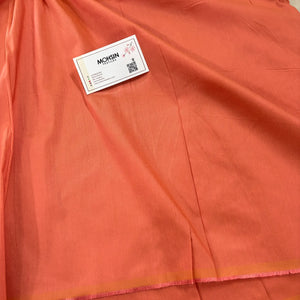 Light Peach Plain Cotton Silk Fabric