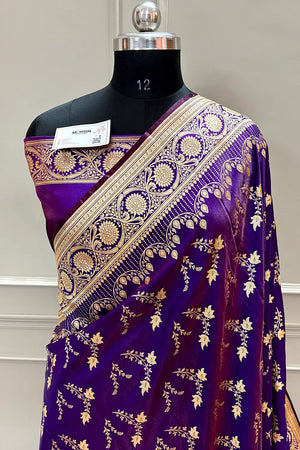 Auda Floranza Katan Silk Banarasi Saree