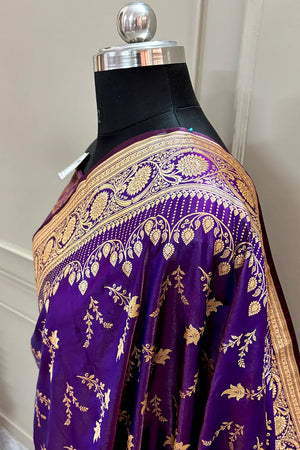 Auda Floranza Katan Silk Banarasi Saree