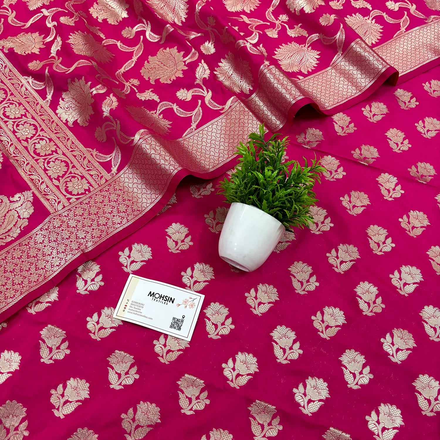 Pink Shringar Katan Silk Banarasi Suit