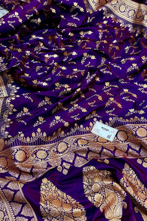 Auda Floranza Katan Silk Banarasi Saree