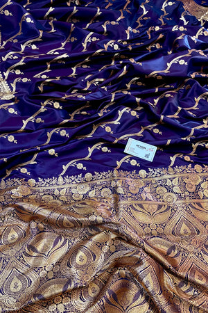 Auda Rowa Laher Katan Silk Banarasi Saree